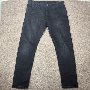 Levis 512 Mens Black Wash Slim Taper Jeans 36x30 (36x32) Cowboy Western